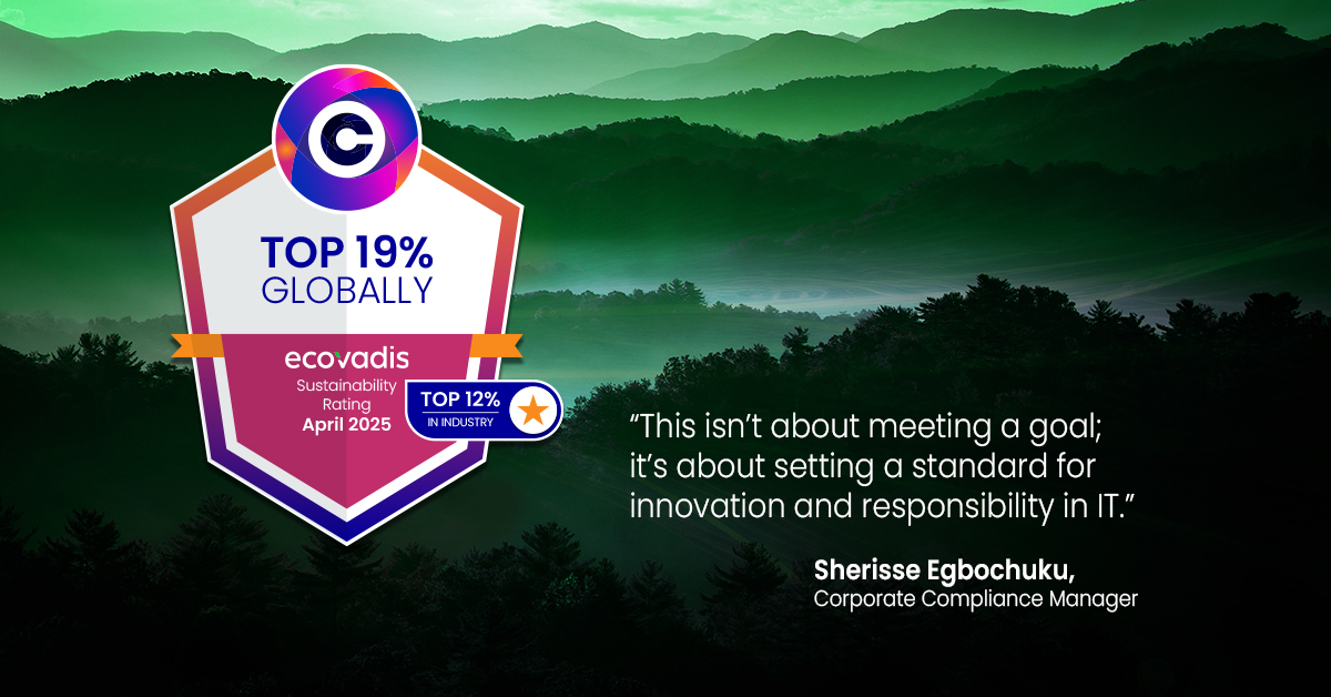 Featured image for “Compucom Achieves Significant Sustainability Milestones in Latest EcoVadis Study”