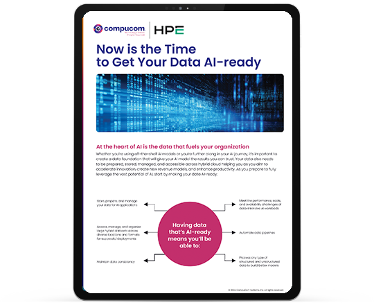 HPE Now is the Time to get Your Data AI-Ready
